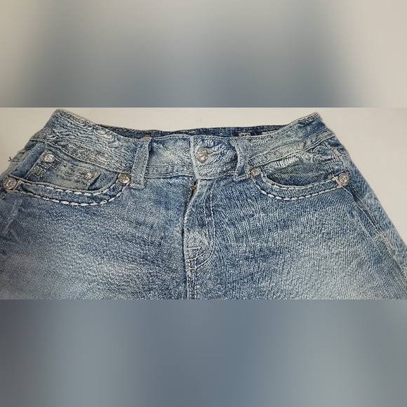 Miss Me Light Wash Cuffed Capri JE5831P5 Jeans Pre-owned - Picture 2 of 16